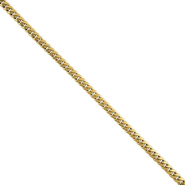 14k Yellow Hollow Gold Cuban Link Chain 5.5 mm